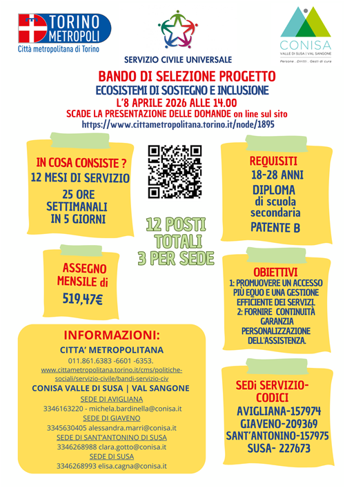 Bando di selezione: Ecosistemi di sostegno e inclusione